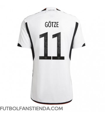 Alemania Mario Gotze #11 Primera Equipación Mundial 2022 Manga Corta